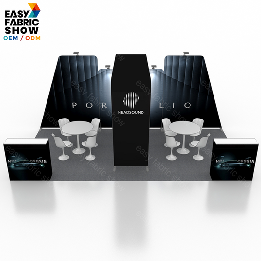 3*6m Aluminum Frame Booth With Arc - shaped NO.3