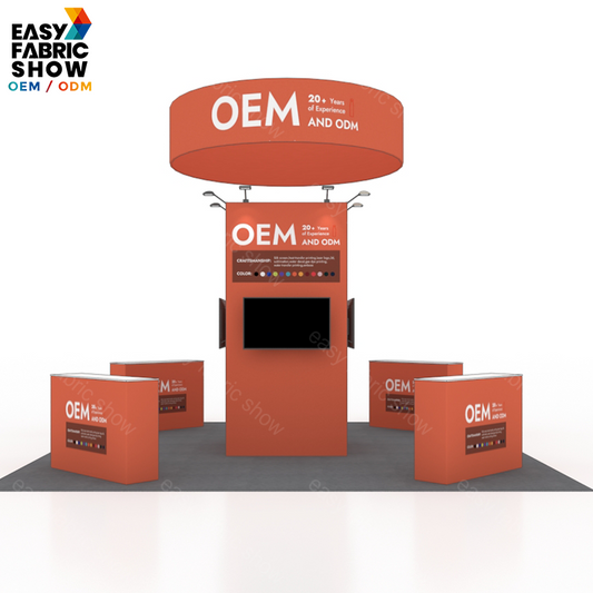 6*6 3D Wallbox booth NO.4 With Hanging Banner