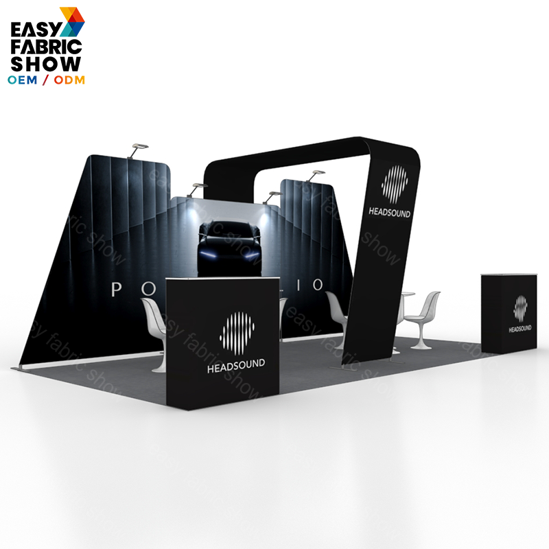 3*6m Aluminum Frame Booth With Arc - shaped NO.3