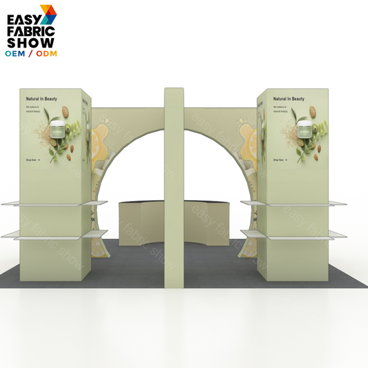 6*6 3D Wallbox booth NO.5 With Arch Display