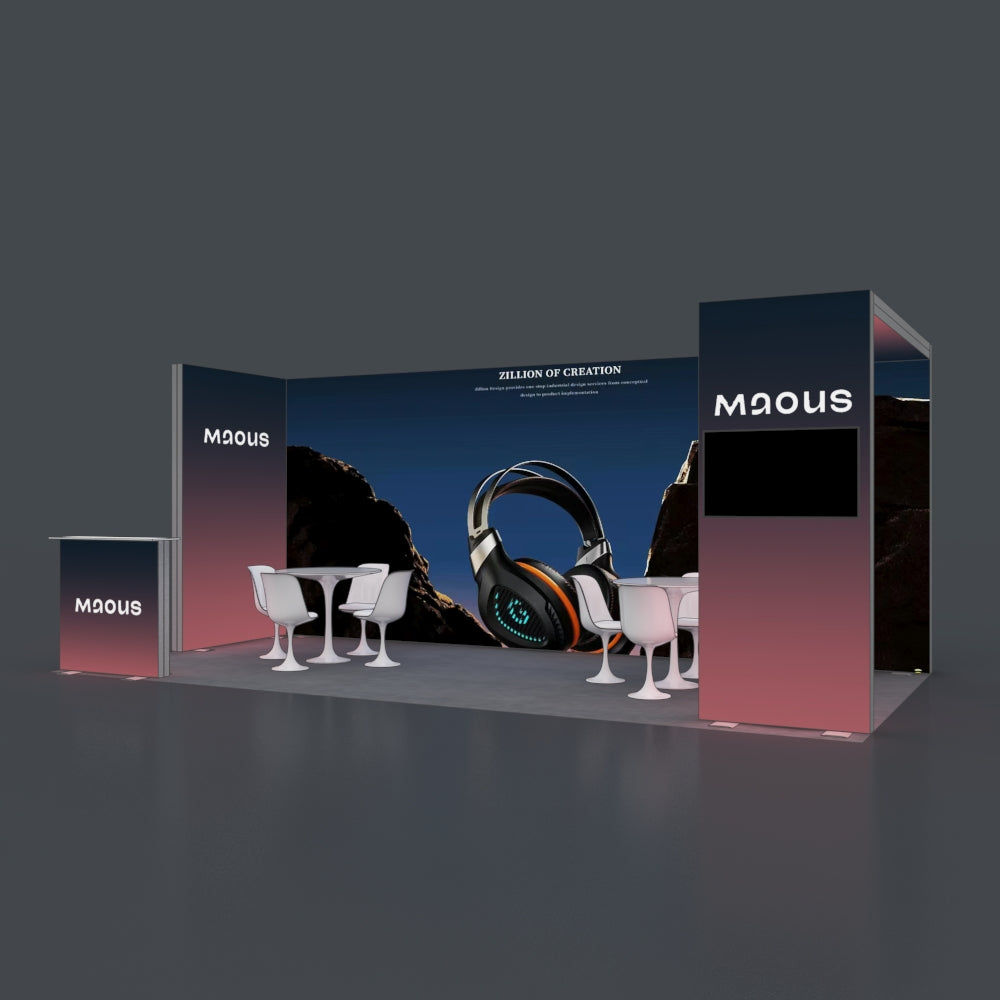 3*6m Lightboxes Booth NO.4