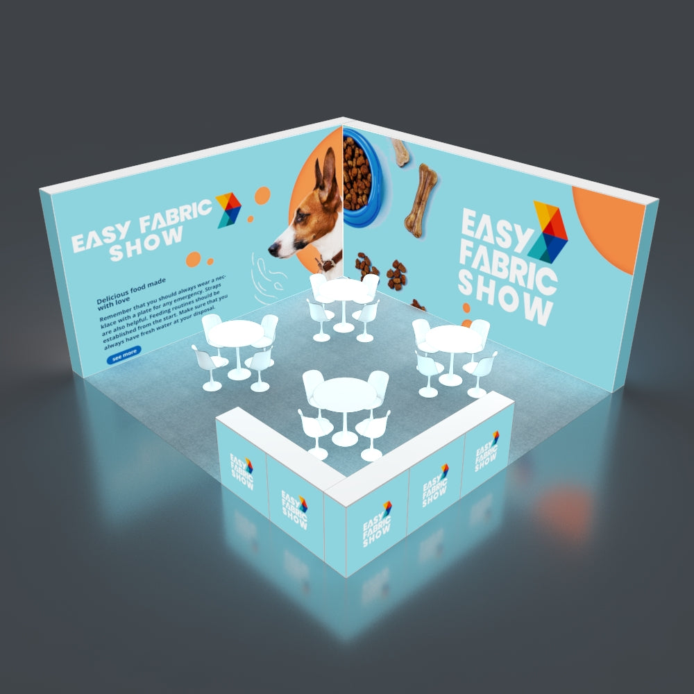 6*6m Backlit Pop-Up Booth NO.5