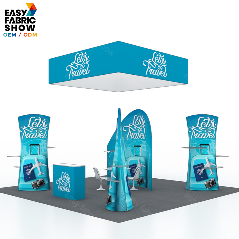 6*6 3D Wallbox booth NO.6 With Hanging Banner