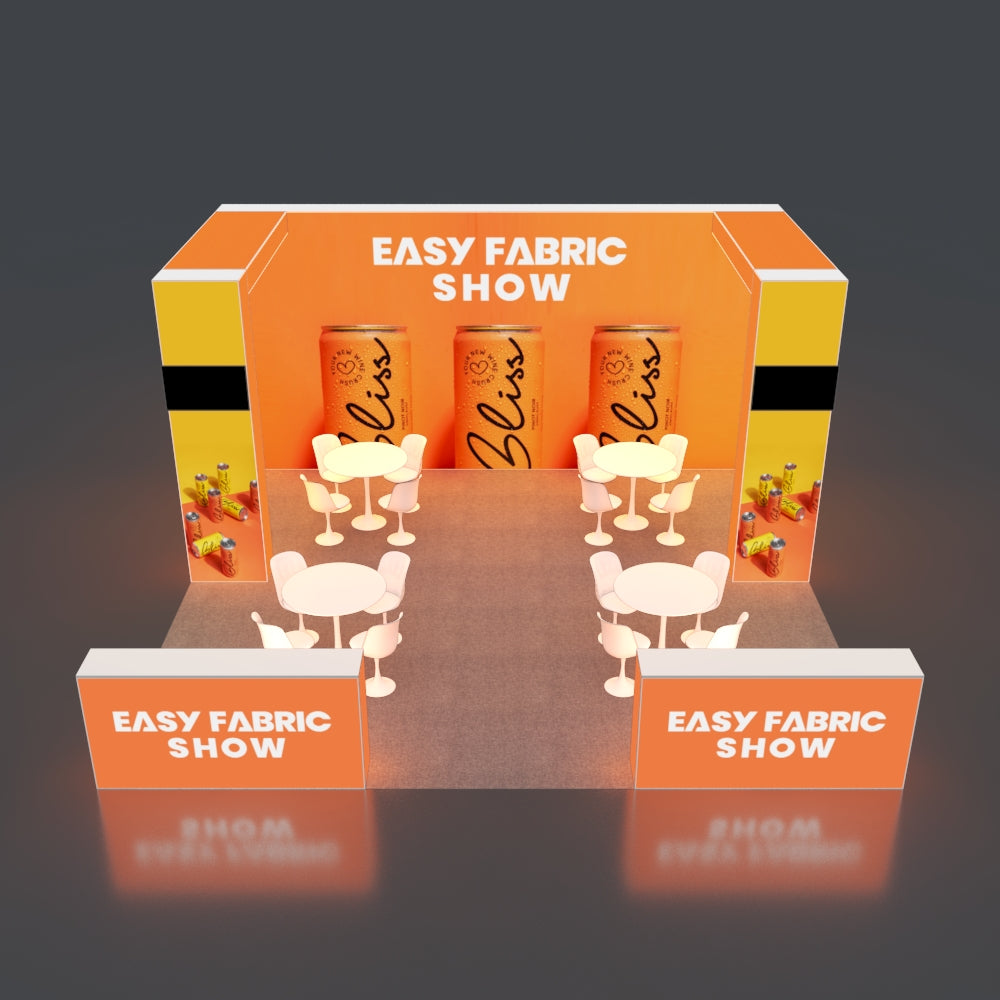 6*6m Backlit Pop-Up Booth NO.1