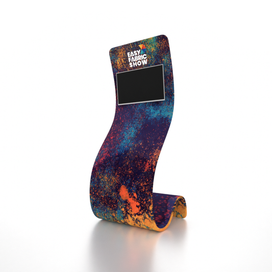 Portable Exhibit TV Display Stand- snake Shape