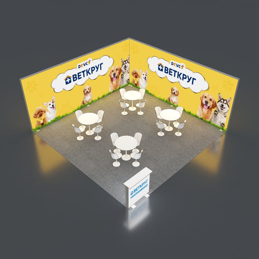 6*6m Lightboxes Booth NO.1