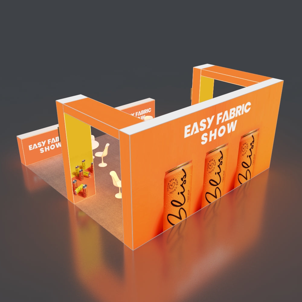 6*6m Backlit Pop-Up Booth NO.1