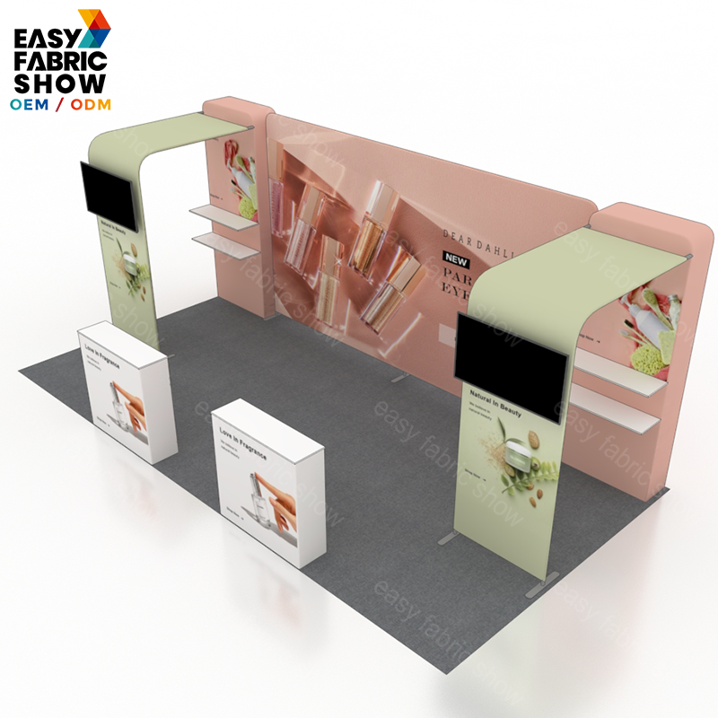 3*6m Aluminum Frame Booth With Arc - shaped NO.1