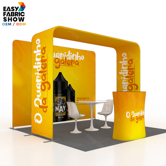 3*3m Aluminum Frame Booth with Arched-Beam