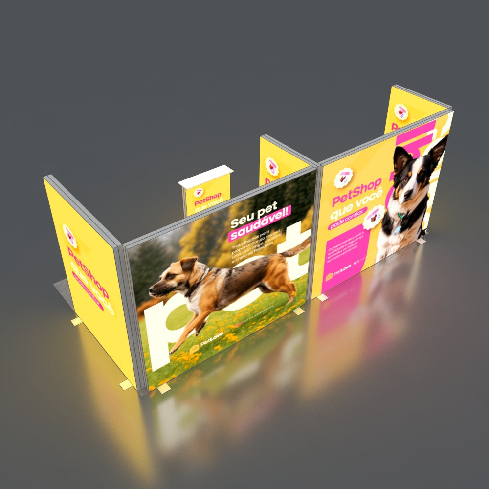 3*6m Lightboxes Booth NO.2