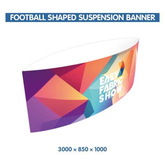 Sky Tube Football Shaped Suspension Exhibition Hanging Banner