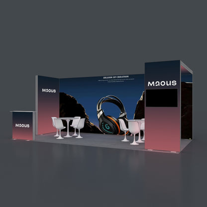 3*6m Lightboxes Booth NO.4