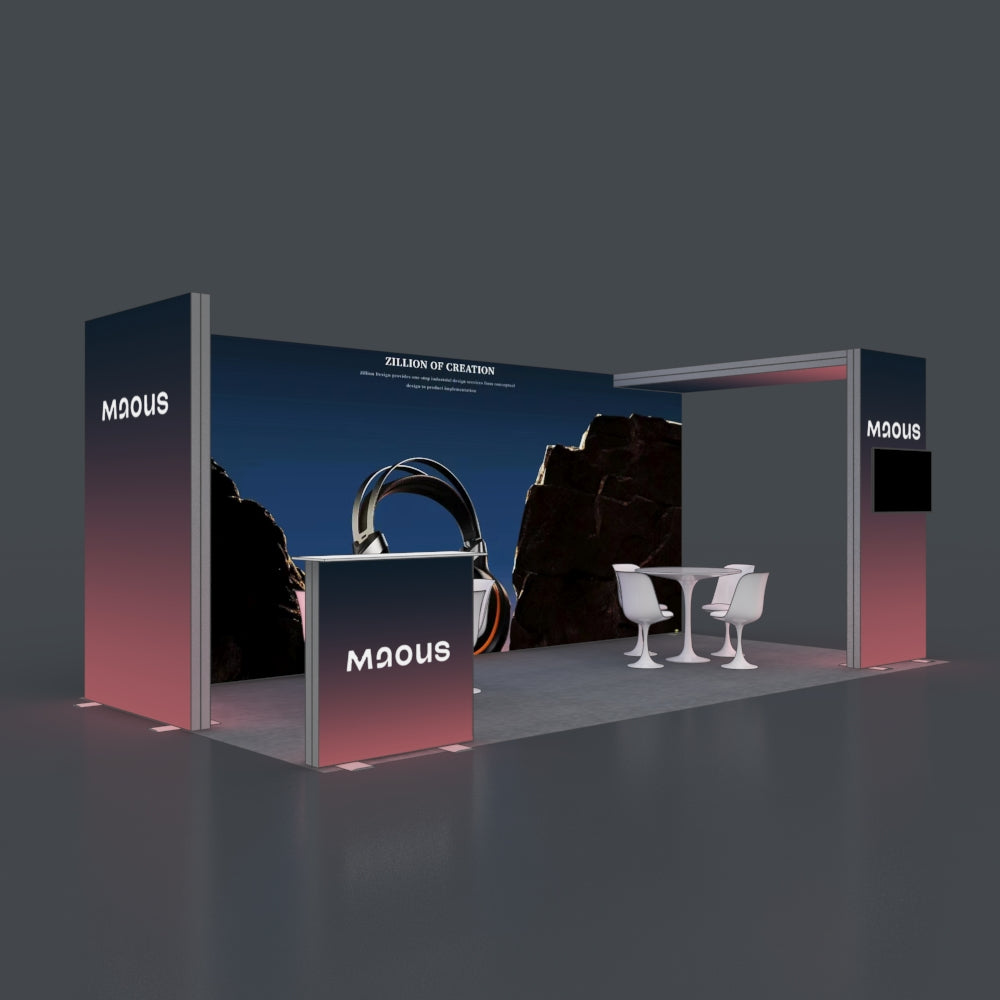 3*6m Lightboxes Booth NO.4