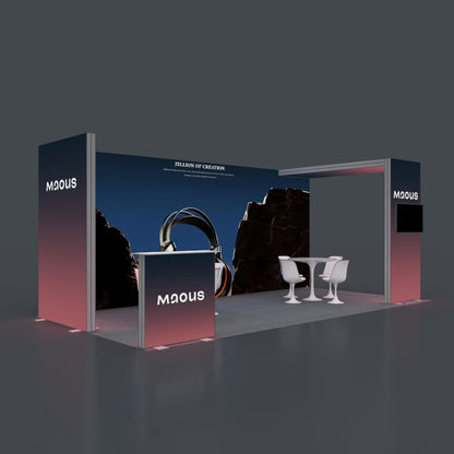 3*6m Lightboxes Booth NO.4