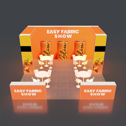 6*6m Backlit Pop-Up Booth NO.1