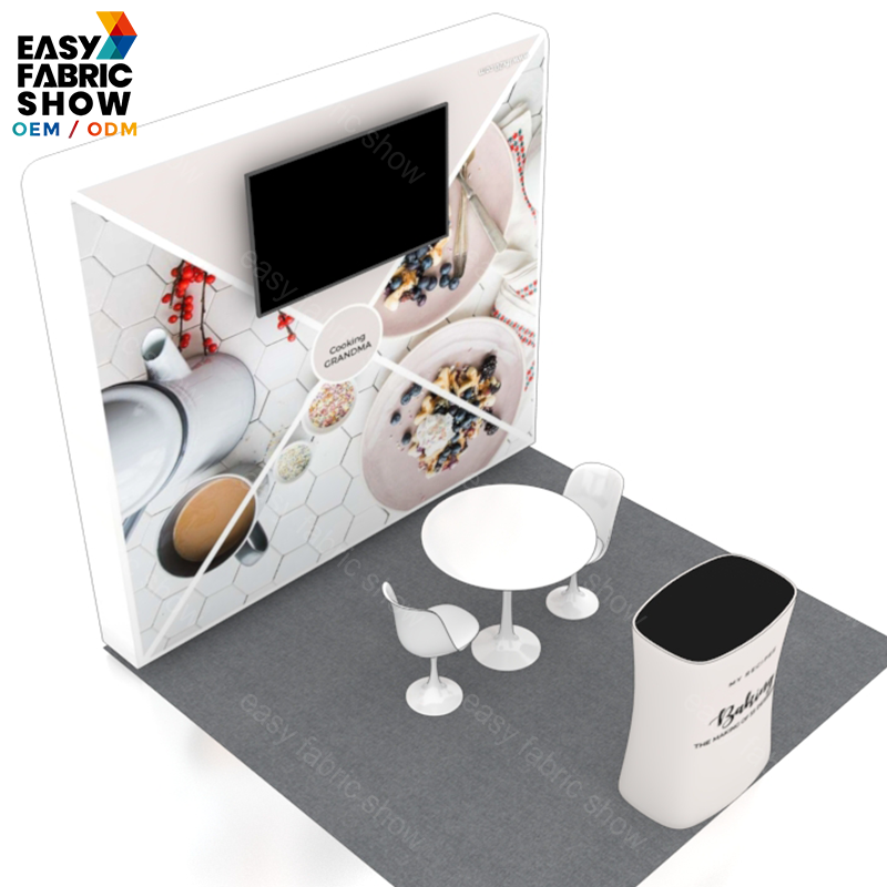 3*3 3D Wallbox booth NO.1 With TV Mount
