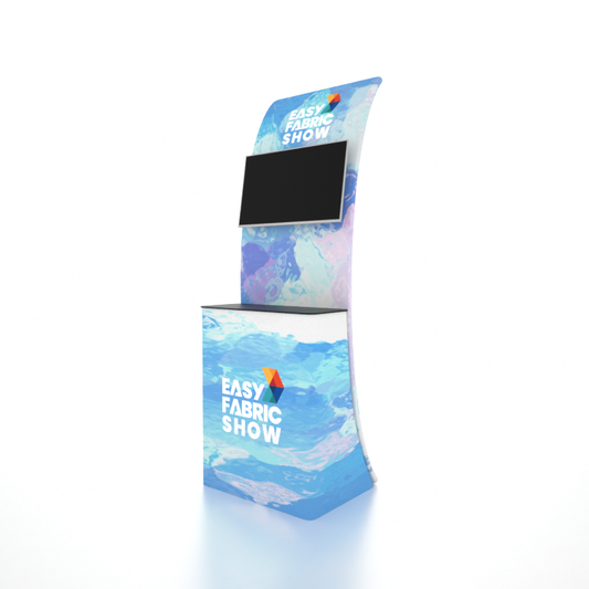 Portable Exhibit TV Display Stand With Tabletop