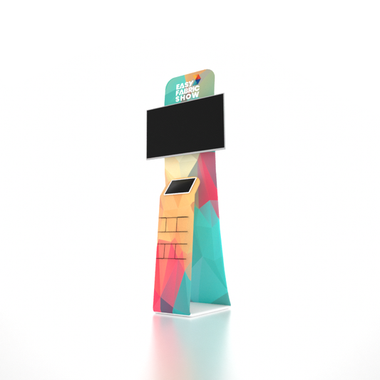 Portable Exhibit TV Display Stand- L Shape