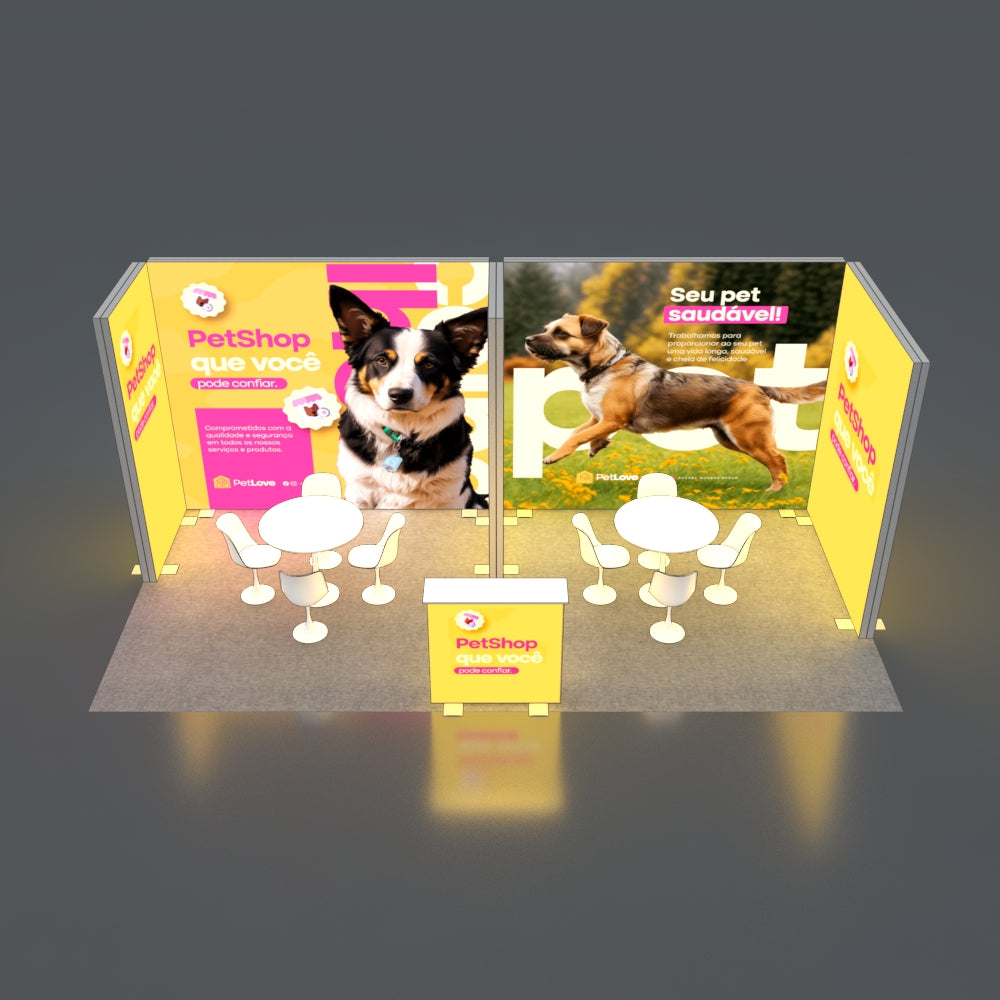 3*6m Lightboxes Booth NO.2