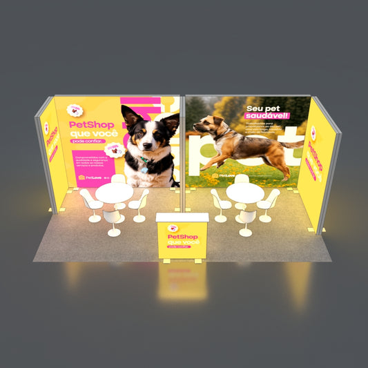 3*6m Lightboxes Booth NO.2