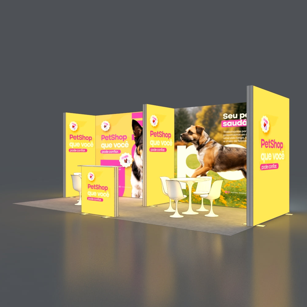 3*6m Lightboxes Booth NO.2