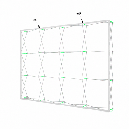 Popup Straight Backwall Kit with Clamping Lights