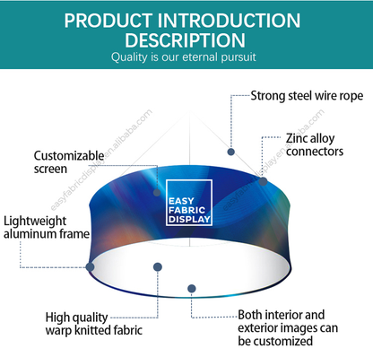 Sky Tube Tapered Circle Exhibition Hanging Banner