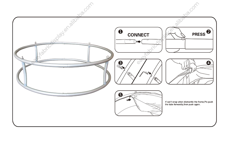 Sky Tube Tapered Circle Exhibition Hanging Banner