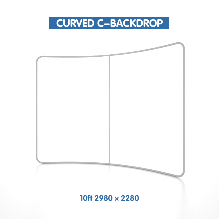 CURVED BACKDROP（With middle pole）
