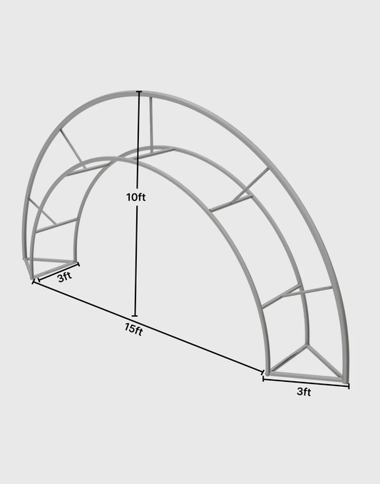 15ft 3D C-Frame Tension Fabric Arch Display--Exhibition Entrance